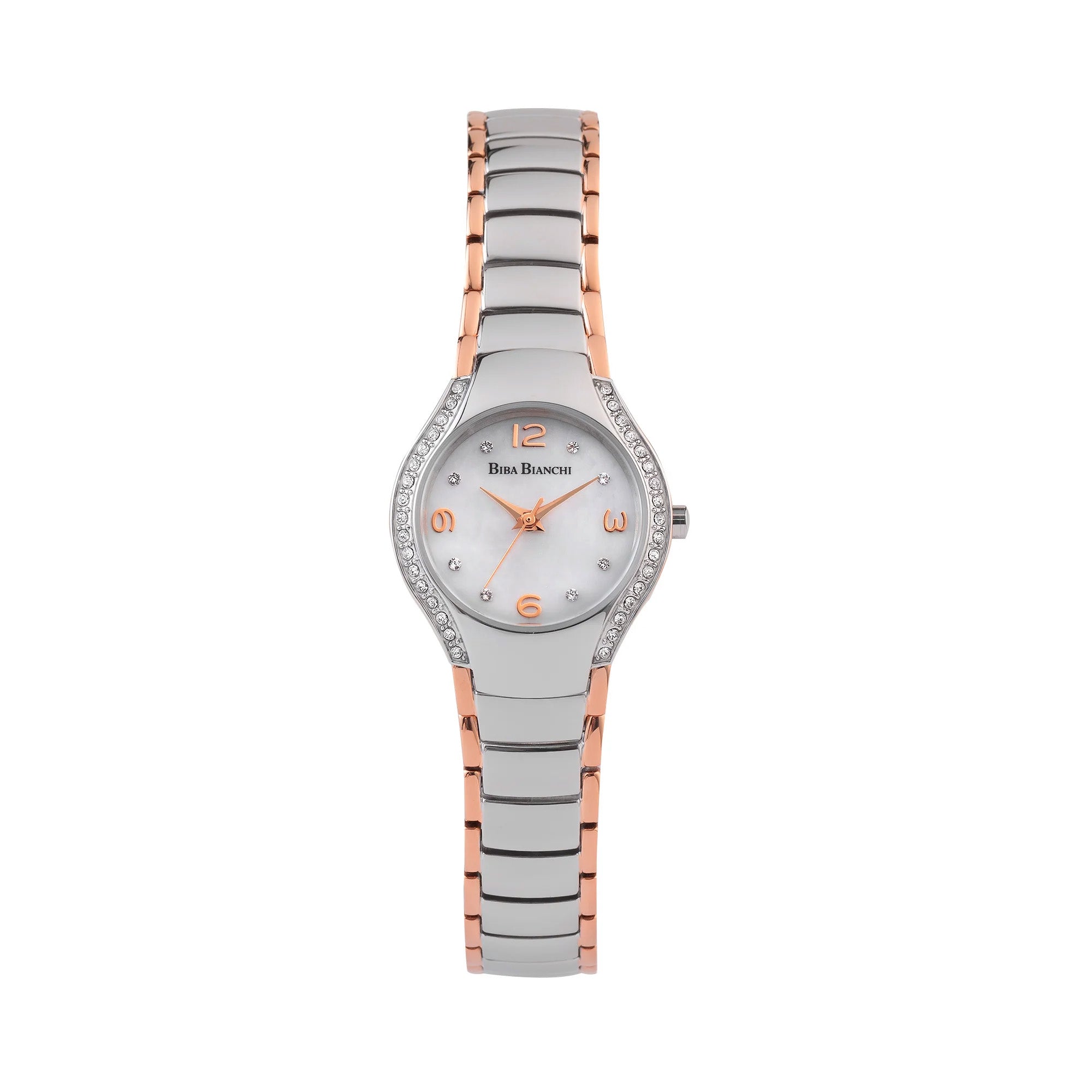 B.B-W21243077 SILVER & ROSE GOLD