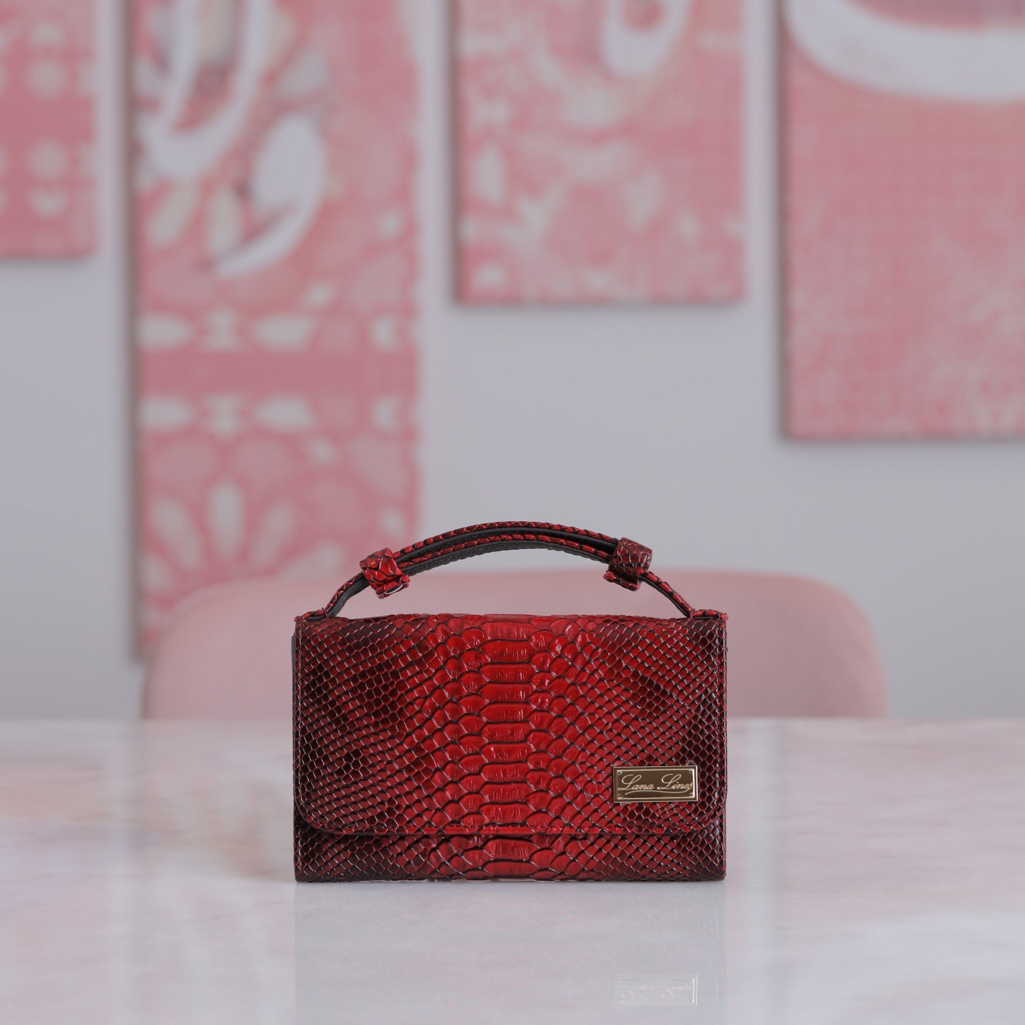 Red Wallet with Belt - LL008-01