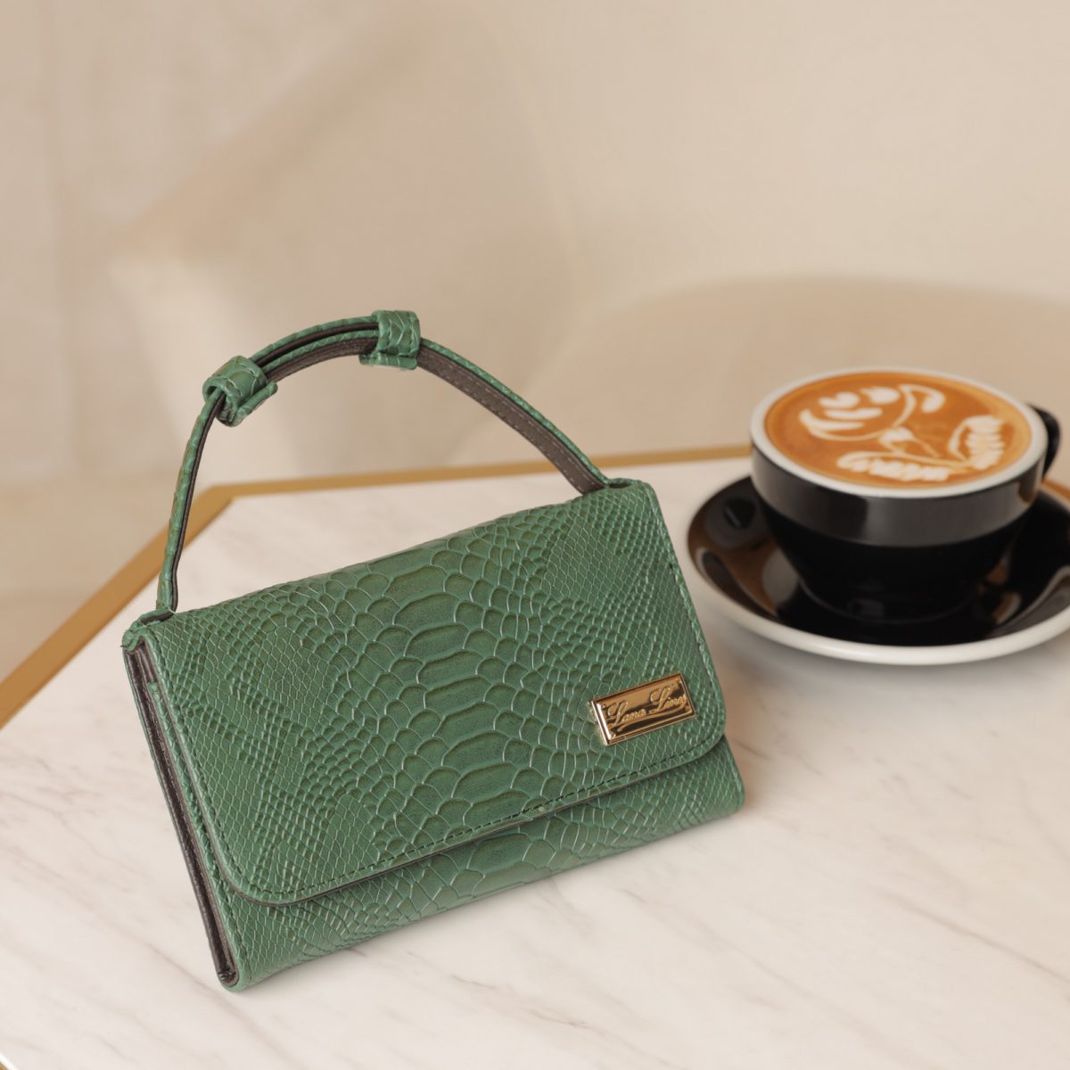 Green Wallet with Belt - LL008-04