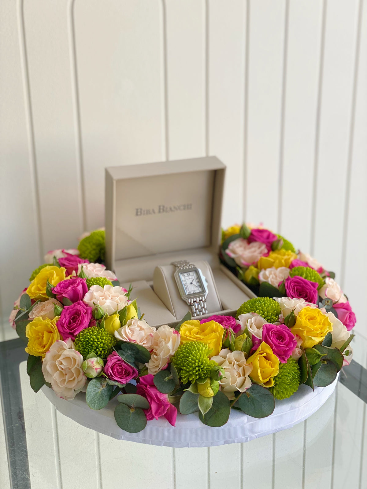 BB-W11335001 SILVER with Flowers