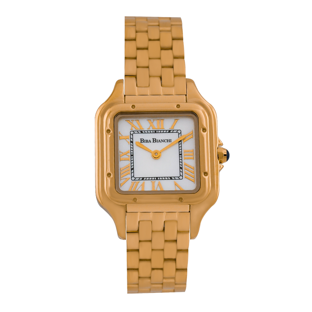 B.B-W222737778M -Gold -Mother of Pearl WITH FLOWERS