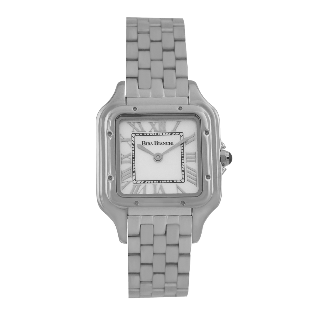 B.B-W222737771M -Silver-Mother of Pearl WITH FLOWERS